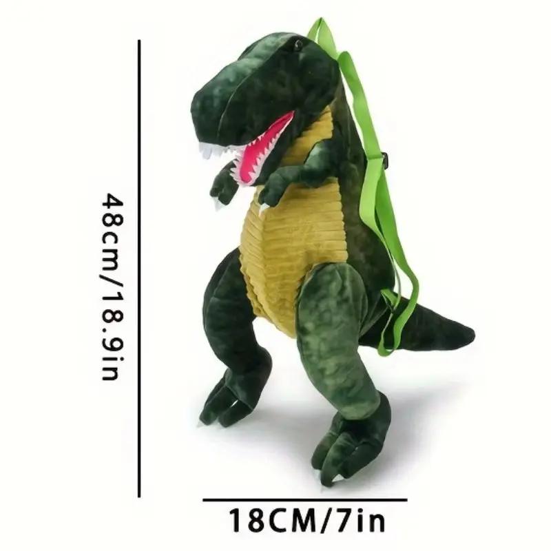 Plush T-Rex Backpack for Kids Dinosaur Bag for Kids with Adjustable Straps Dinosaur Costume Accessories for Boys and Girls
