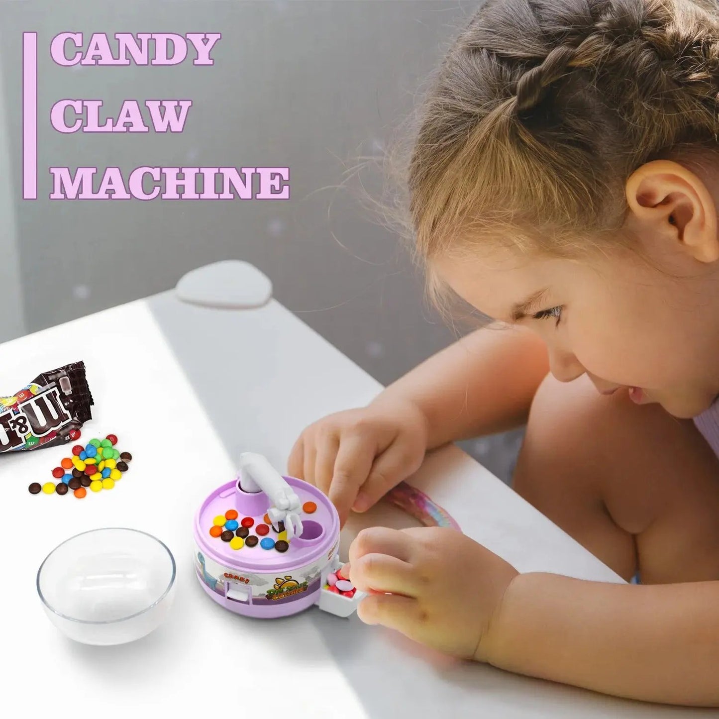 Kids Mini Gacha Machine Catching Dinosaur Machine Clamping Doll Parent Child Interactive Toy