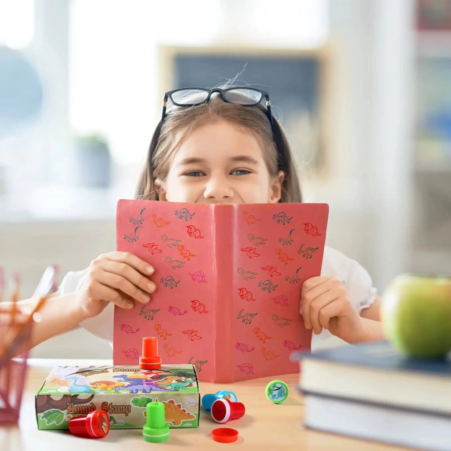 Dinosaur Stamps Party Favor Gifts Classroom Rewards Goody Bag Fillers Teacher Assignment Stamp Baby Shower