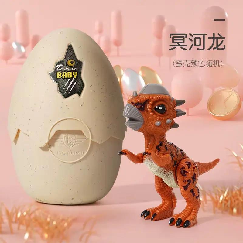 High Quality with LED Sound Dinosaur Toys Hatching Dinosaur Eggs Toy Tyrannosaurus Triceratops Raptor Puzzle Baby Birthday Gift