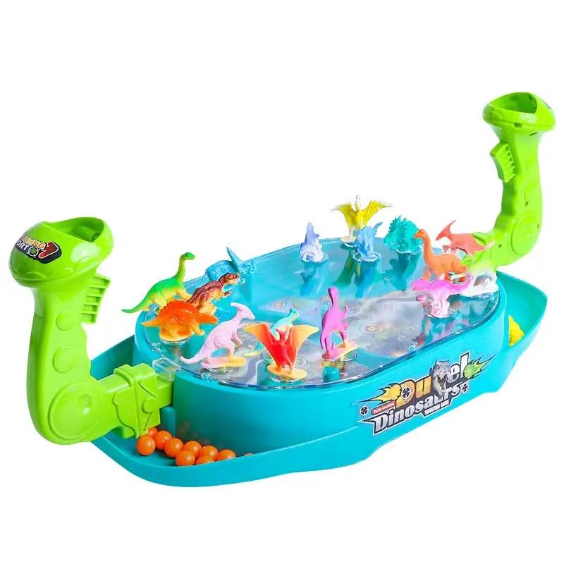 Children'S Two-Player Battle Catapult Dinosaur Board Game Pinball Catapult Toy Parent-Child Interactive Educational Toy