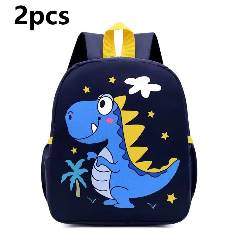 Cute Cartoon Dinosaur Baby Backpacks Kindergarten Schoolbag Children Boys Girls School Bags Adjustable Animals Kid Backpack