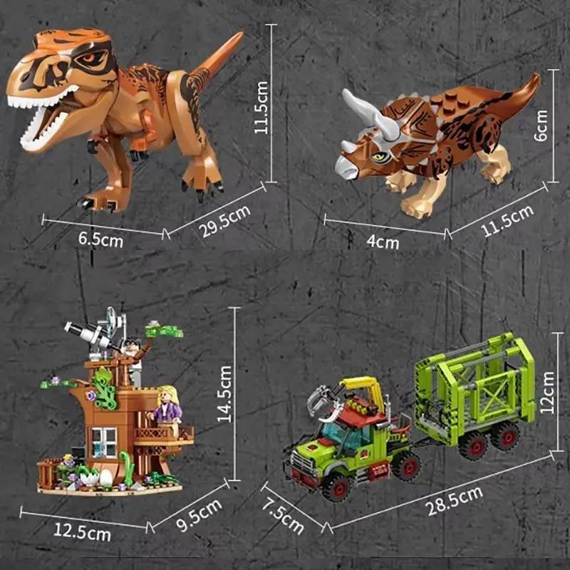 Jurassic Dinosaurs World Animal Park Blocks Building Brick Dinosaur Figures City Dino Robot Dinosaurios Toys for Children Gifts