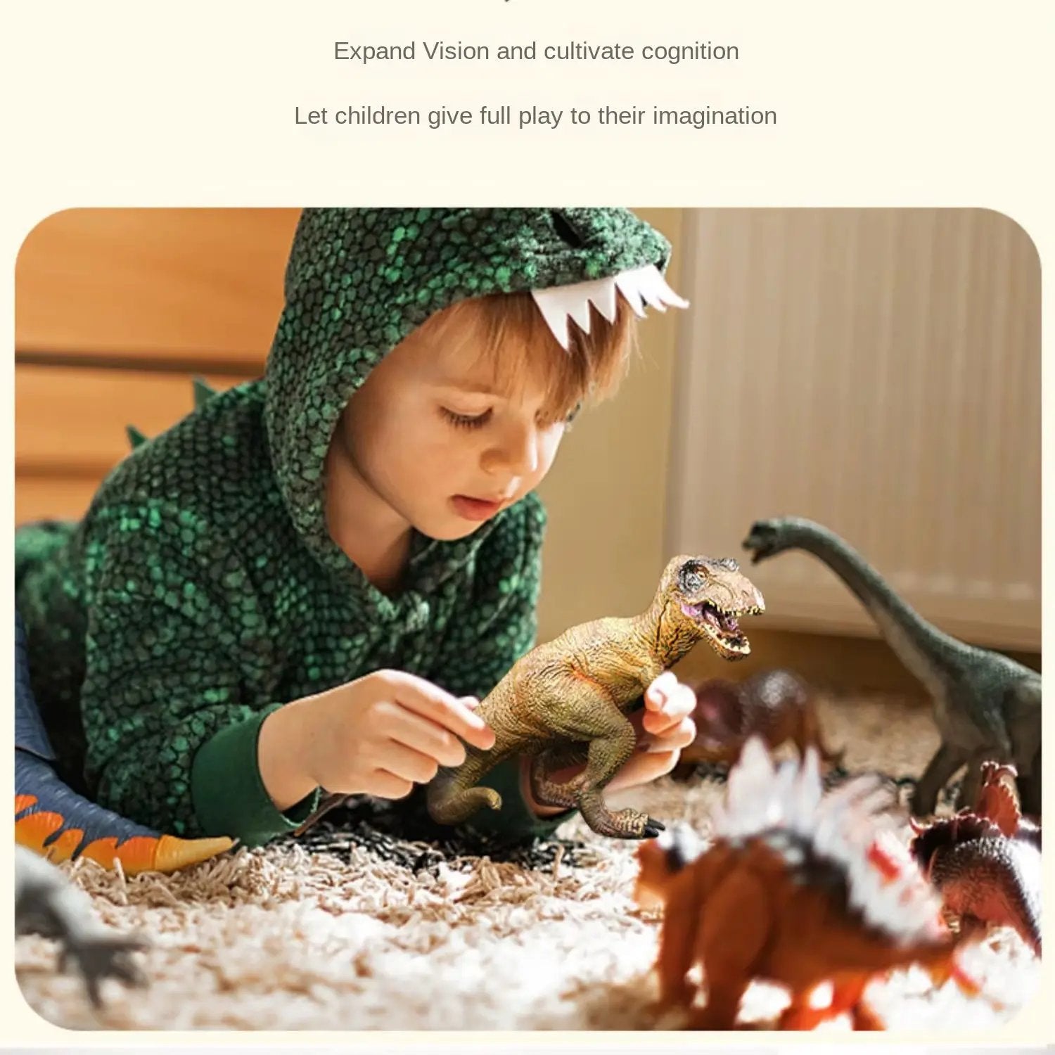 Dinosaur Toys for Kids 3-5+ (16,26 Plastic Dinosaur Figures) Dinosaur Gift Set for Toddlers Learning & Development (Boys & Girls