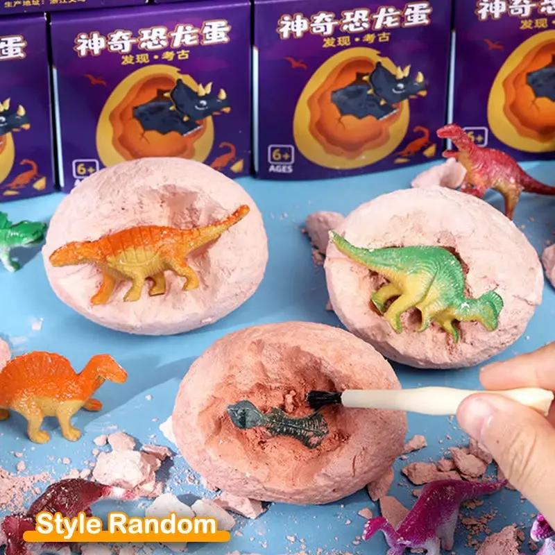Dinosaur Eggs Jurassic Park Tyrannosaurus Model Toys Scientific Mining Archeology Digging Educational Toys for Kid Boy