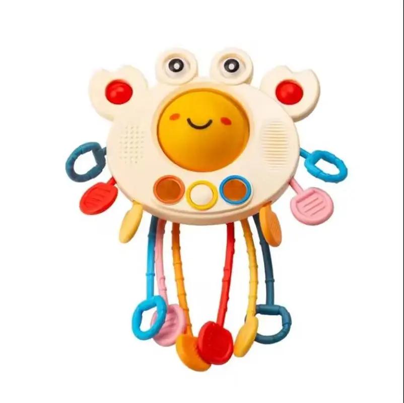 Montessori Toys for Babies 6 12 Months Dinosaur Pull String Toys Newborn Sensory Teething Toys Baby Fine Motor Development Games