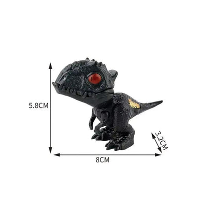 Jurassic Finger Biting Dinosaur Model Toys for Boys Triceratops Tyrannosaurus Ankylosaurus Tricky Interactive Animals Dino Toy