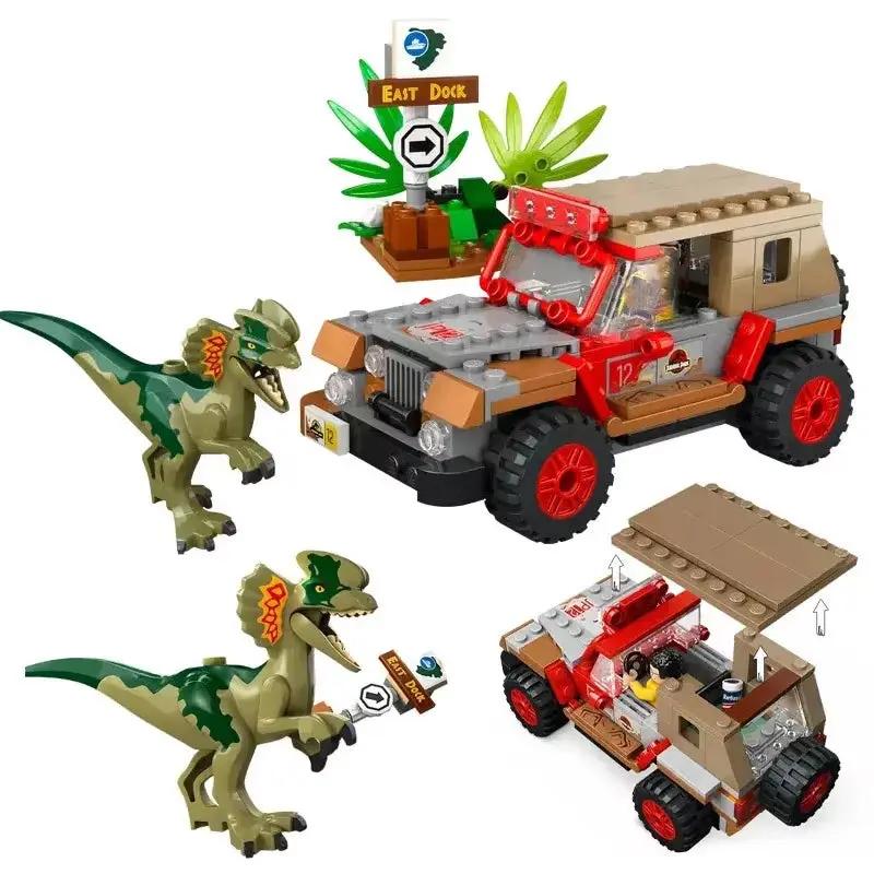 Compatible MOC Sets Dinosaur Park Series Building Blocks Dilophosaurus Ambush Children'S Christmas Gifts Assembling Toys 76958