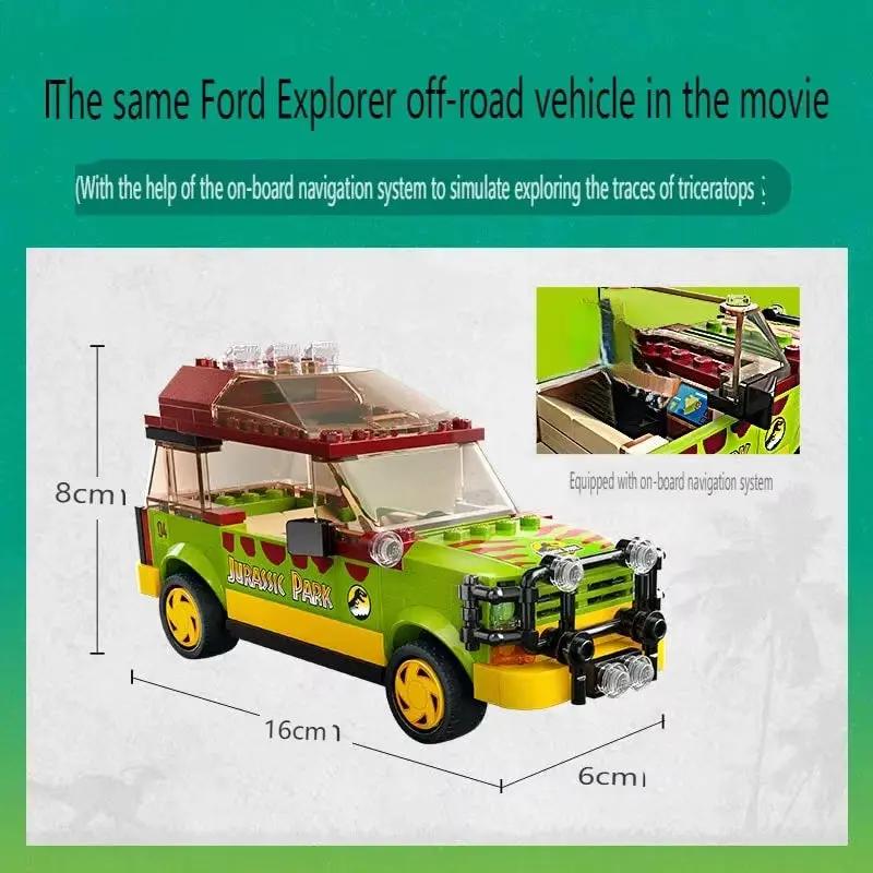 Jurassic World Park Trapping Triceratops Boy Building Blocks Assembling Children'S Dinosaurs 76959 Toys and Gifts