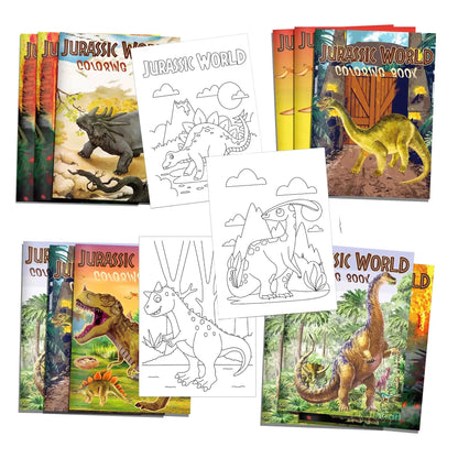 6/12/24Pcs Dinosaur Theme Graffiti Drawing Painting Books DIY Coloring Picture Books for Kids Gifts Birthday Party