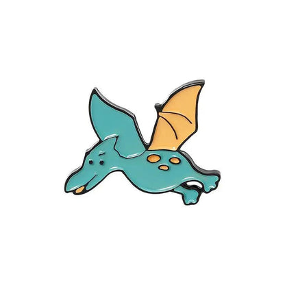 Dinosaur Series Enamel Pins Book Skate Rock LGBT Animal Brooches Lapel Badges Funny Cartoon Jewelry Gifts for Children Wholesale