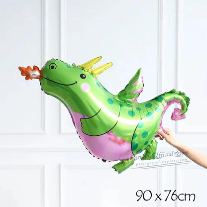 Large 4D Walking Dinosaur Balloons Jurassic Dinosaur Party Supplies Kids Birthdays Decorations Jungle Dragon Foil Globos Toys