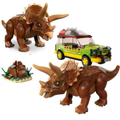 Jurassic World Park Trapping Triceratops Boy Building Blocks Assembling Children'S Dinosaurs 76959 Toys and Gifts