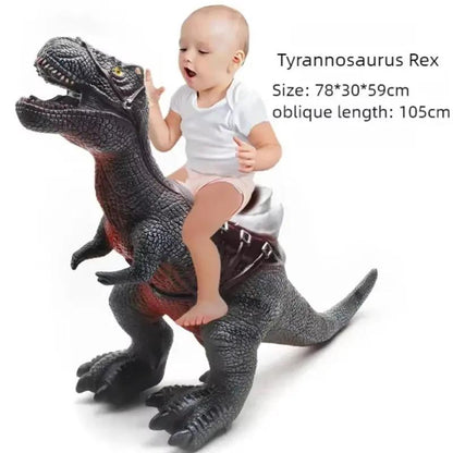 Large Soft Puppets Dinosaur Model Toys Big Mount 4-Years T-Rex Brachiosaurus Jurass Park Dinosaur Worlds Toy for Kids Boys Gifts