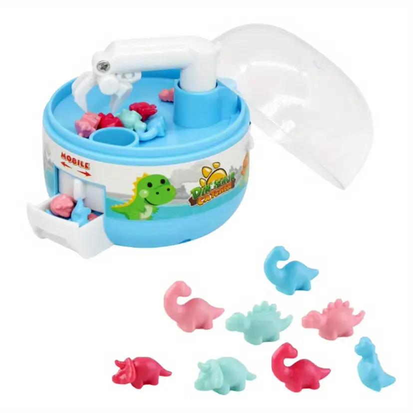 Kids Mini Gacha Machine Catching Dinosaur Machine Clamping Doll Parent Child Interactive Toy