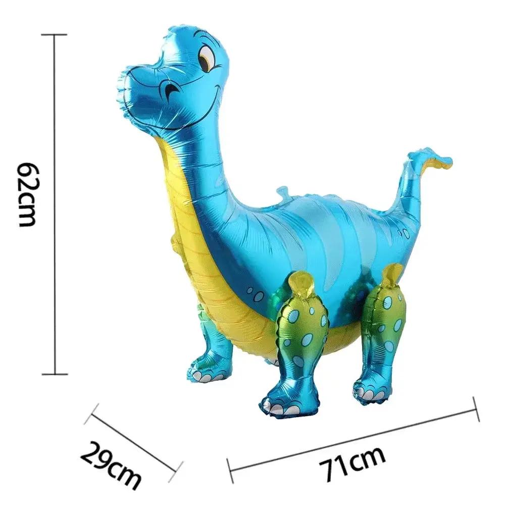 3D Standing Large Foil Dinosaur Tyrannosaurus Balloons Kids Dinosaur Birthday Party Decoration Inflatable Safari Favors Supplies