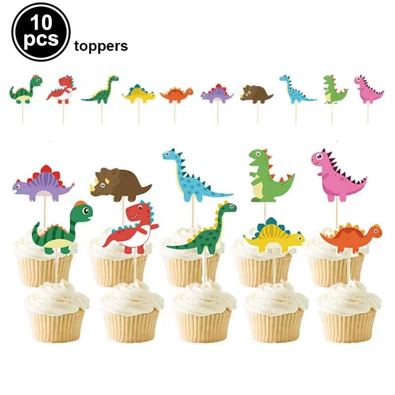 3 Tier Dinosaur Cupcake Stand Party Decor Cupcake Toppers Dino Dessert Tower Jungle Dino Theme Kid Boy Birthday Party Supplies