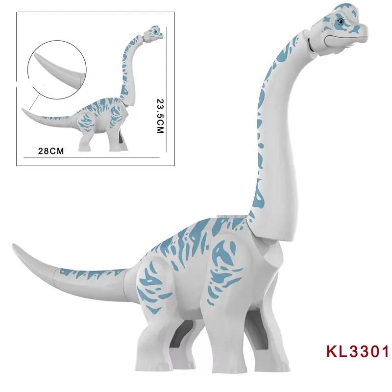 New Dinosaur Toy Park KL3301-3305 Jurassic Giant Brachiosaurus Wonder Plesiosaur 76960 Boys Assemble Building Blocks Christmas