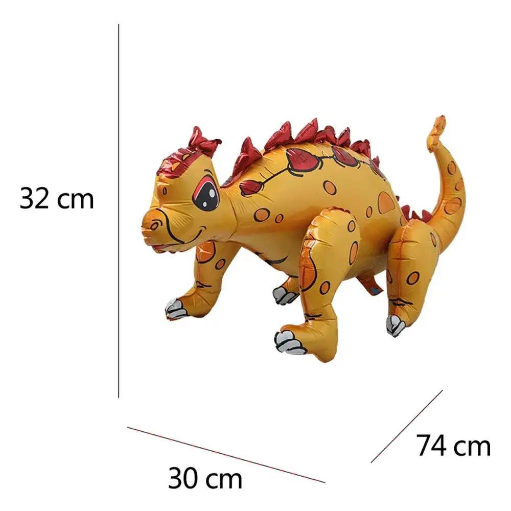 3D Standing Large Foil Dinosaur Tyrannosaurus Balloons Kids Dinosaur Birthday Party Decoration Inflatable Safari Favors Supplies