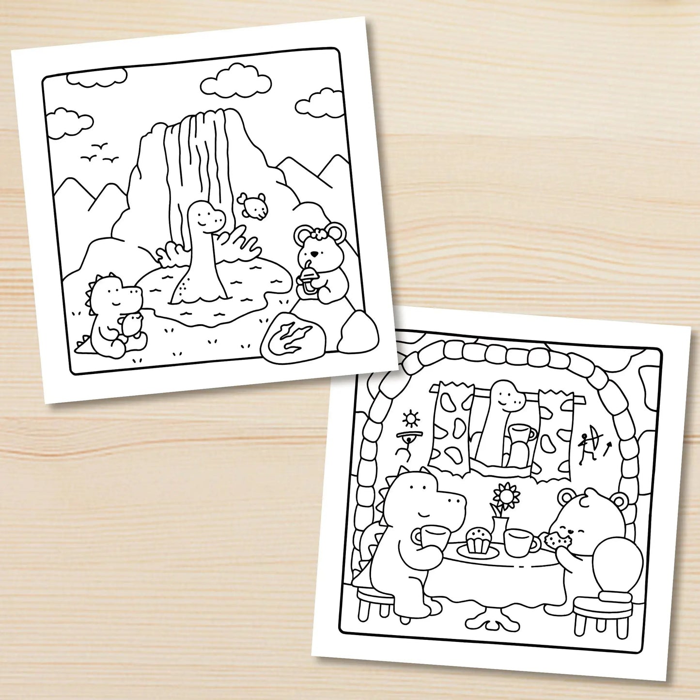 JURASSIC PARK Bold-Easy Patterns Coloring Book for Adults Cute Drawing Book Perfect Gift for Party and Birthday