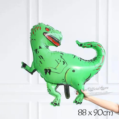 Large 4D Walking Dinosaur Balloons Jurassic Dinosaur Party Supplies Kids Birthdays Decorations Jungle Dragon Foil Globos Toys