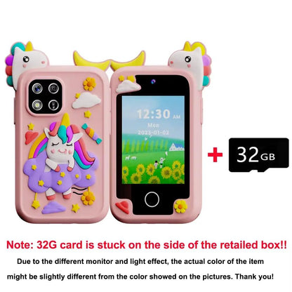 New Mini Phone Children Toy Musical Unicorn Dinosaur Baby Mobile Camera MP3 Player Educational Toys Kids Christmas Birthday Gift