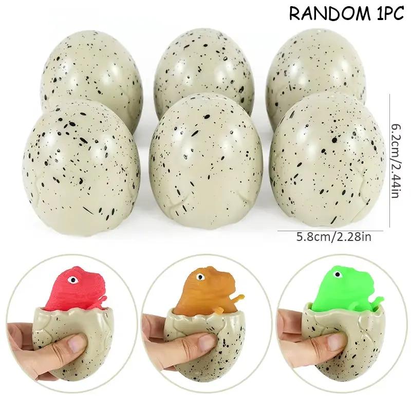 Creative Dinosaur Egg anti Stress Squeeze Toys Fun Pinch Animal Vent Ball Kid Children Birthday Party Favors