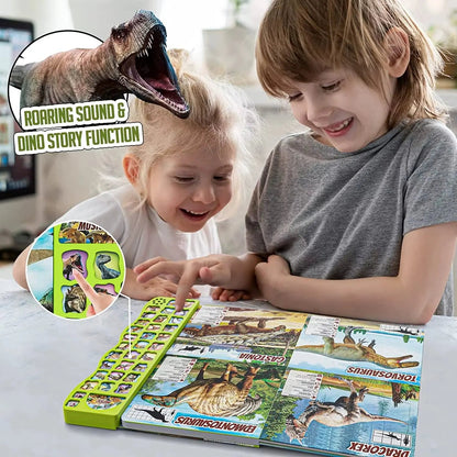 Children'S Dinosaur Busy Book, with Sounds,Names and Realistic Sounds Interactive Dinosaur Toys, Gifts for Boys and Girls