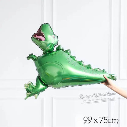 Large 4D Walking Dinosaur Balloons Jurassic Dinosaur Party Supplies Kids Birthdays Decorations Jungle Dragon Foil Globos Toys