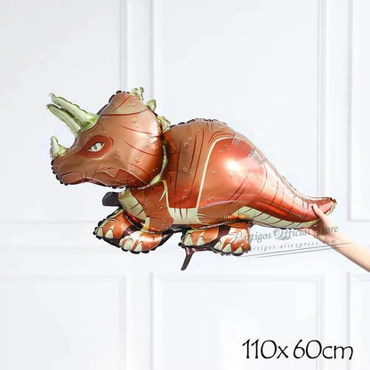 Large 4D Walking Dinosaur Balloons Jurassic Dinosaur Party Supplies Kids Birthdays Decorations Jungle Dragon Foil Globos Toys