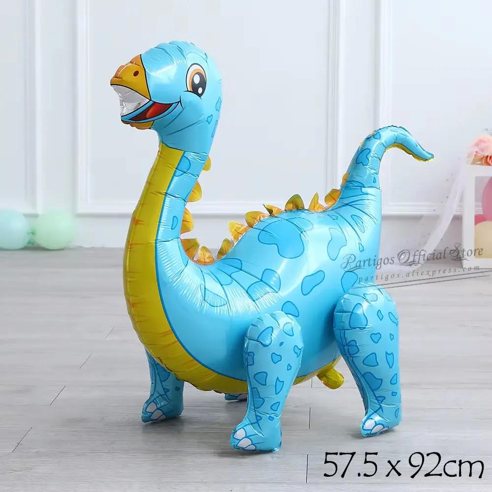 Large 4D Walking Dinosaur Balloons Jurassic Dinosaur Party Supplies Kids Birthdays Decorations Jungle Dragon Foil Globos Toys