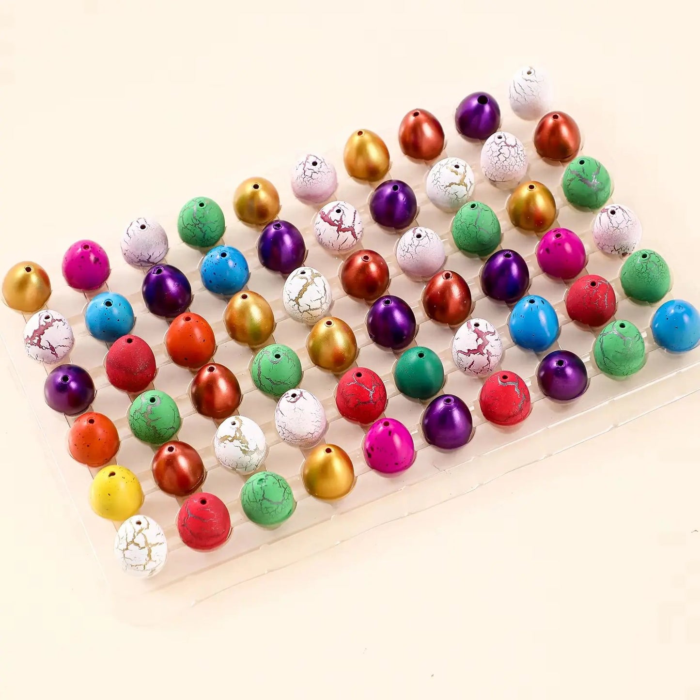 60Pcs Magic Dinosaur Eggs Hatching in Water Growing Dinosaur Egg Animal Breeding Educational Toys for Children Kids Gifts