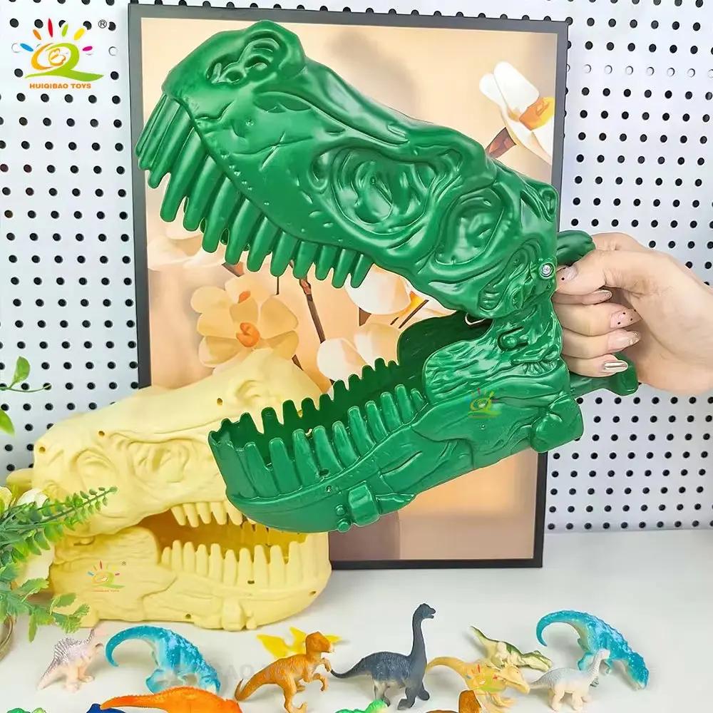 Mini Dinosaur Model Set, Dinosaur Head Storage Box, Realistic Dinosaur Children'S Toys, Desktop Decorations, Birthday Gifts