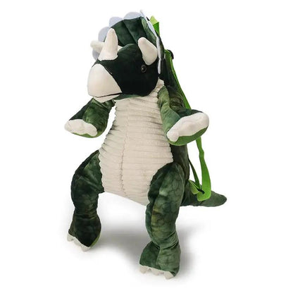 Plush T-Rex Backpack for Kids Dinosaur Bag for Kids with Adjustable Straps Dinosaur Costume Accessories for Boys and Girls