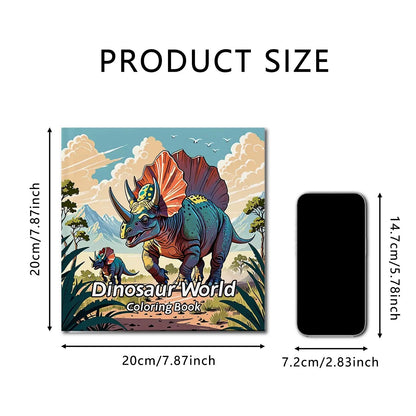 Dinosaur World Coloring Book for Adults and Teens Featuring Cute Kill Time Graffiti Painting Drawing Art Book Halloween Gift