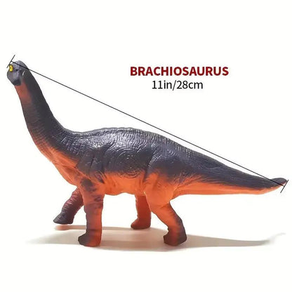 Kids' Soft Rubber Dinosaur Toy(Single Piece)-Tyrannosaurus/Raptor/Acanthosaurus/Pterodactyl/Triceratops/Brachiosaurus,Boys' Gift