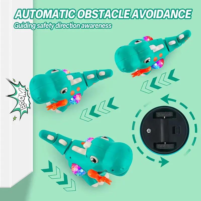 Dinosaur Toys Baby Toys Light up Musical Crawlingtummy Time Montessori Sensory Interactive Electric Toys for Kids Birthday Gifts