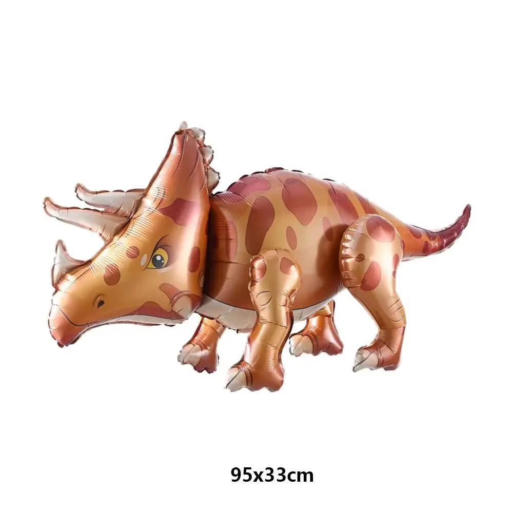 3D Standing Dinosaur Balloon Cartoon T Rex Dino Foil Balloon for Party Decoration Kids Birthday Party Supplies