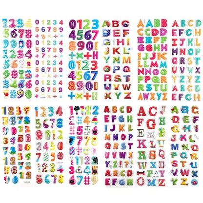 12 Sheets/Set 3D Dinosaur Stickers for Kids Toys Home Wall Decor Cartoon Sticker Scrapbooking Boys Notebook Diary Label