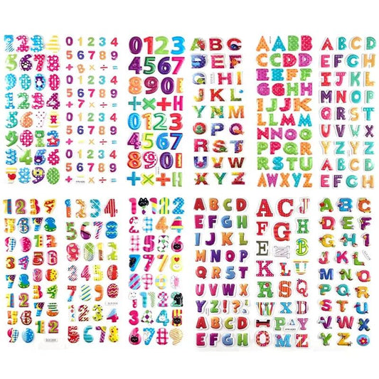 12 Sheets/Set 3D Dinosaur Stickers for Kids Toys Home Wall Decor Cartoon Sticker Scrapbooking Boys Notebook Diary Label