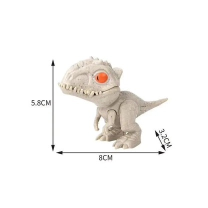 Jurassic Finger Biting Dinosaur Model Toys for Boys Triceratops Tyrannosaurus Ankylosaurus Tricky Interactive Animals Dino Toy
