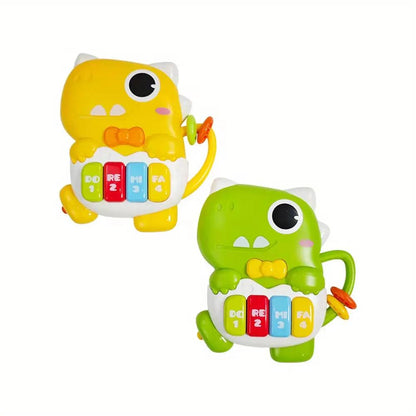 Kids Sound and Light Dinosaur Children'S Cartoon Finger Electronic Piano Toys Early Education Puzzle Music Toys for Toddler
