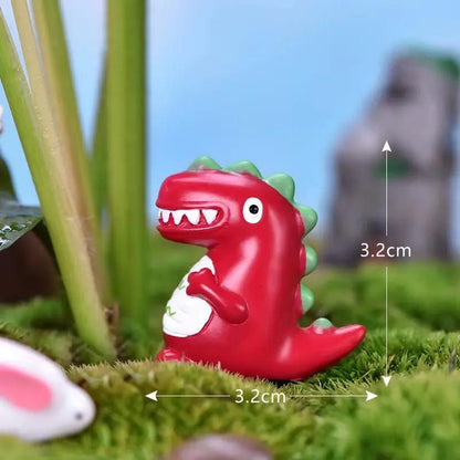 1Pc Dinosaur Tyrannosaurus Rex Resin Micro Landscape Ornaments Home Party Decoration Lovely Animal Gardening Accessories Crafts