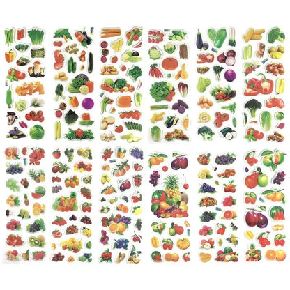 12 Sheets/Set 3D Dinosaur Stickers for Kids Toys Home Wall Decor Cartoon Sticker Scrapbooking Boys Notebook Diary Label