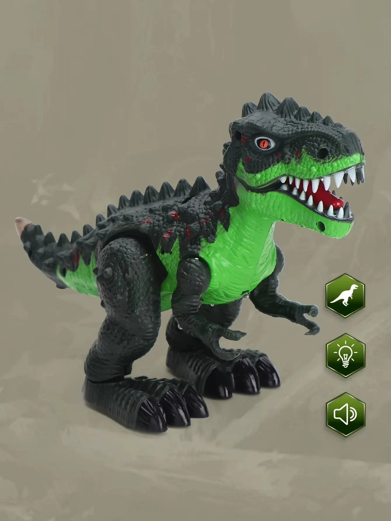 Electric Tyrannosaurus Rex Toy Suitable for Children over 3 Years Old with Light, Sound Effects Electric Walking Dinosaur