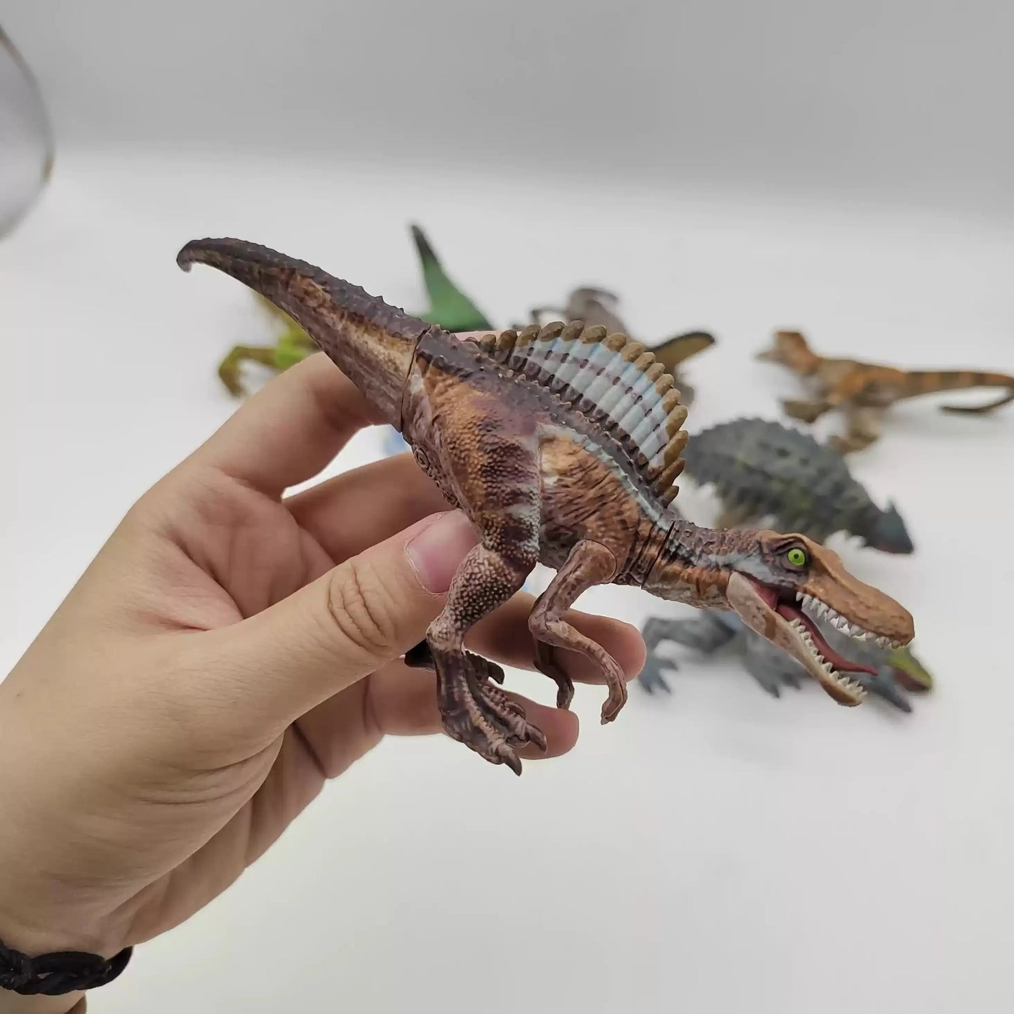 Mini Dinosaur Toy Set - Realistic T-Rex Pterodactyl Movable Animal Model for Kids in Stock