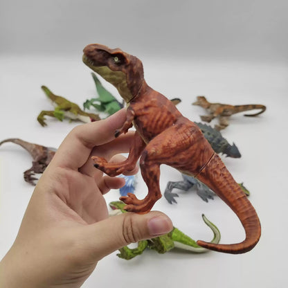 Mini Dinosaur Toy Set - Realistic T-Rex Pterodactyl Movable Animal Model for Kids in Stock