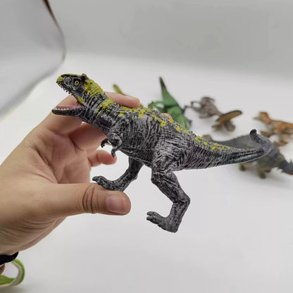 Mini Dinosaur Toy Set - Realistic T-Rex Pterodactyl Movable Animal Model for Kids in Stock