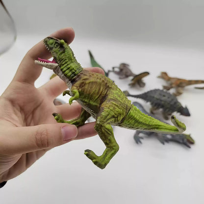 Mini Dinosaur Toy Set - Realistic T-Rex Pterodactyl Movable Animal Model for Kids in Stock