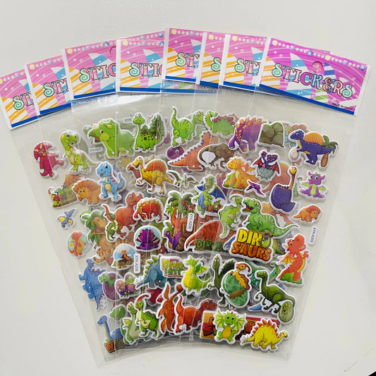 Cute Cartoon Dinosaur 3D Bubble Stickers for Scrapbooking Diary Decoration DIY Various Scenes Using Birthday Gift Stickers